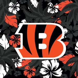 NFL Cincinnati Bengals Tropical Print Xbox 360 (Includes HDD) Skin